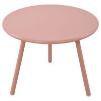 mesa de salon minot plastico rosado o 60 cm clp