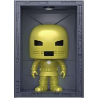 figura funko pop deluxe marvel salon de armaduras iron man modelo 1 armadura dorada modelo 1035  63739 edicion exclusiva