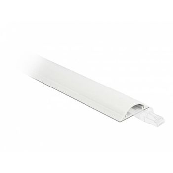 Conducto de cables Delock 30 x 8 mm 1 m blanco