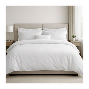 Funda Nórdica 100% Algodón Percal 200 Hilos Hotel  2 Uds. Cama 150/160 (250x270)  Blanco