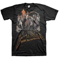 metallica tops y camisetas horsemen para mujer