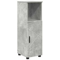 gabinete de bano gris concreto 30 x 35 x 95 cm vidaxl