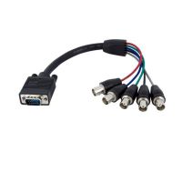 cable adaptador vga hd15 a 5 bnc rgbhv startechcom 30 cm macho a hembra
