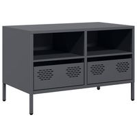 mueble para tv  mueble de salon  gabinete de tv acero laminado en frio antracita 68x39x435 cm