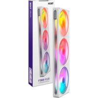 refrigeracion aire nzxt blanco 3x120 mm f360 rgb pwm 2400 rpm led rgb