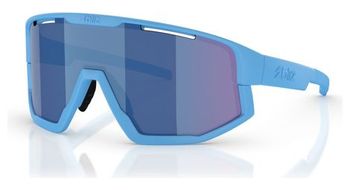 Bliz fusion gafas pequenas azul claro   lente gris azul espejo