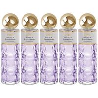 pack de 5 eau de parfum mujer saphir black femme 200ml