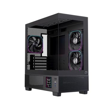 Caja PC Einarex PRISMA SM501D RGB Black micro ATX iluminación RGB cristal templado