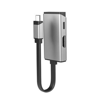 Base para portátil ALOGIC ULCHDPD-SGR USB-C HDMI 4K 100W magnética aluminium