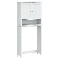mueble para lavadora berg madera maciza blanco 76x27x1645 cm vidaxl