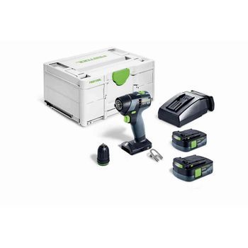 Taladro Atornillador A Batería Txs 12 2.5- Plus - Festool - Con 2 Baterías 12v 2.5ah - Cargador - Systainer - 576873