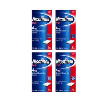 Nicotinell  Gum Aid 4 mg Fruit 96 Pieces-384 Pieces