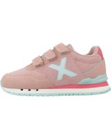 de munich zapatillas munich dash kid vco rosas con velcro 168