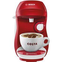 tassimo by bosch happy tas1006gb coffee machine - red  white red