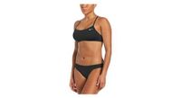 traje de bano de 2 piezas nike essential racerback para mujer negro