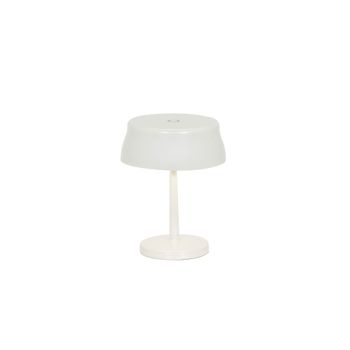 Lámpara de mesa zafferano blanco perla 3,2 w 17 cm