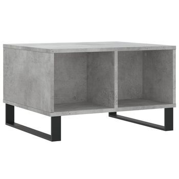 Mesa De Café - Mesa De Centro Madera Contrachapada Gris Hormigón 60x50x36,5 Cm