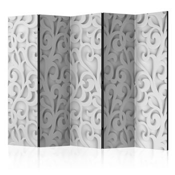Biombo - White Ornament Ii (225x172 Cm)