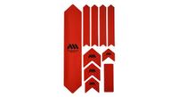 all mountain style xl frame guard kit   10 piezas   rojo