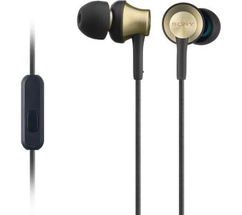 SONY MDR-EX650APT Headphones - Black & Gold, Black