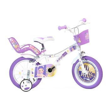 Bicicleta Niños 14 Pulgadas K-pop Idol Rosado 4-6 Años