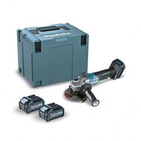 miniamoladora bl 40vmax xgt 125mm palanca 4ah 2 bat aft makpac
