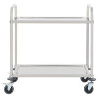 carrito de cocinarestanteria de cocina carrito de servir de 2 alturas acero inoxidable 965x55x90 cm