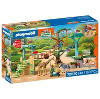 playmobil animal  friends zoo parque de aventuras juego de figuras 4 anos - 72070