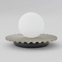 lampara de mesa drino beis