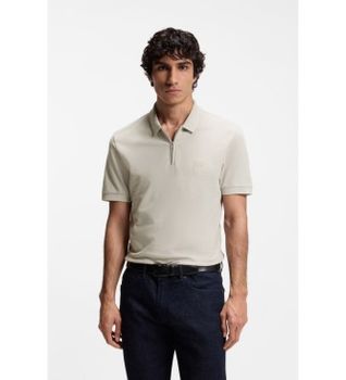 BOSS para hombre. 50537507 Polo Slim Fit beige (L), Casual, Algodón, Manga corta