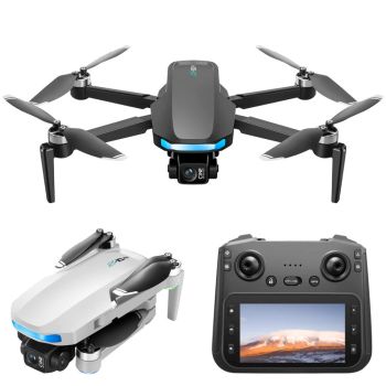 LSRC S-X1 GPS 5G FPV Digital con control remoto de pantalla LCD de 5.9 pulgadas,cámara dual 1080P HD,gimbal EIS de 3 eje