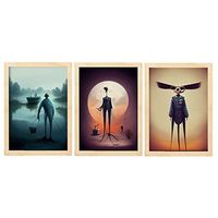 burton style animal illustrations and posters inspired by burtons dark and goth art interior design and decoration sets collection 26 nacnic