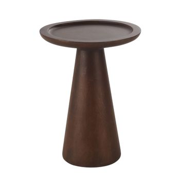 Mesa auxiliar de madera de mango maciza