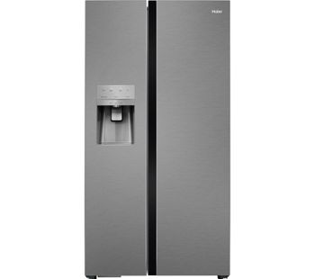 HAIER American-Style Fridge Freezer Silver HRF-636IM6, Silver