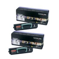 original multipack lexmark e340 printer toner cartridges 2 pack -12a8300