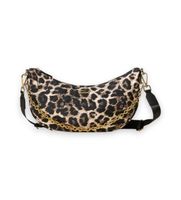 twinset para mujer 262td8072 bolso hobo con animal print marron osfa casual poliester