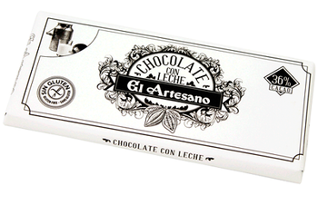 Tableta de Chocolate con leche 36% cacao 150g - El Artesano