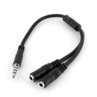 startech adaptador divisor para auriculares y microfono de 35mm de 4 pines a 2x de 35mm de 3 pines