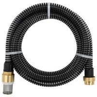 manguera de succion con conectores de laton pvc negro 29 mm 25m vidaxl