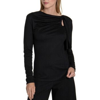 Lisca Blusa Camiseta de manga larga Giselle negra para mujer
