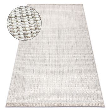 Alfombra Nano Eo78c Melange, Bucle, Tejido Plano Gris / Blanco  140x190 Cm