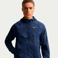 nike stride chaqueta para correr hombres - azul oscuro plateado