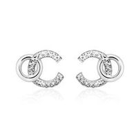 pendientes para mujer de plata 925 con circonita