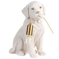 lampara de mesa con tematica animal lampara de noche con forma de cachorro de labrado lampara de lectura para dormitorio blanco bruno