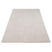 alfombra moderna sorrento crema 160x220 cm