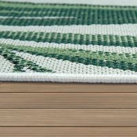 alfombras de interior y exterior ostenza verde 160 cm redondo