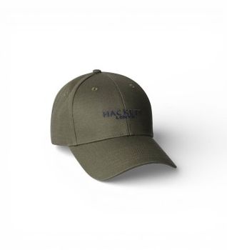 Hackett London para hombre. HM0400074 Gorra Contrast Brand verde (OSFA), Casual, Algodón