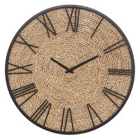 reloj nico diam 50 cm metal y paja