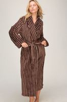 hunkemoller albornoz de tejido polar suave marron