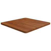 tablero de mesa cuadrada madera roble marron oscuro 60x60x25cm vidaxl